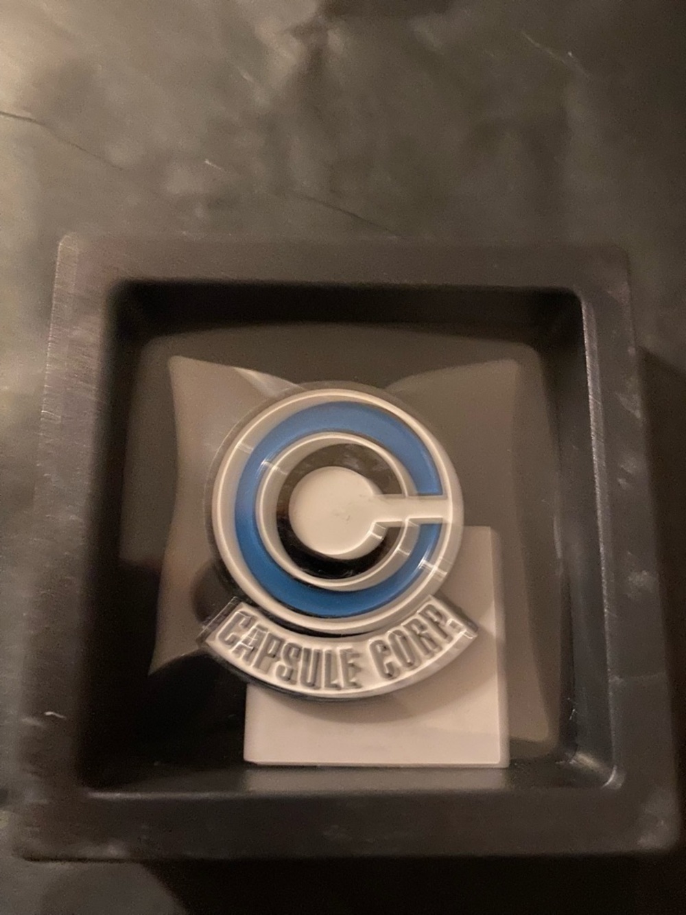 ⭐️ Capsule Corp Blue & Silver Enamel Pin - Men Accessories